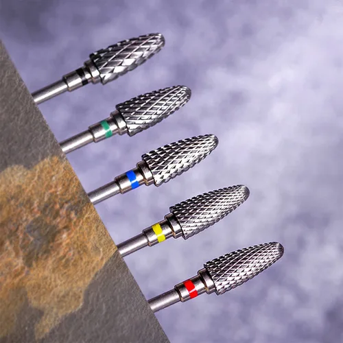Vista 8 de Fantexy Juego de brocas para uñas acrílicas, 3/32 pulgadas, brocas profesionales de tungsteno para uñas, herramientas de arte de uñas, manicura