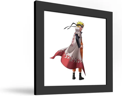 Vista 2 de Gallery Pops Naruto Shippuden - Naruto Uzumaki Sage Mode - Arte de pared, versión enmarcada negra, 12 x 12 pulgadas