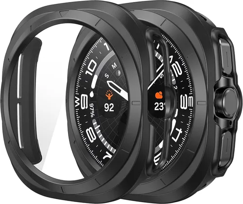 Vista 28 de Misxi - Juego de 2 fundas rígidas de policarbonato con protector de pantalla para Samsung Galaxy Watch 5 Galaxy Watch 4 de 40 mm, funda ultradelgada