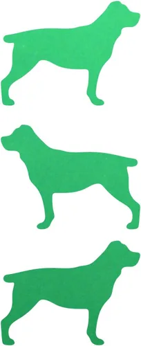 Vista 9 de LiteMark Calcomanías reflectantes negras rottweiller de 2.5 pulgadas, paquete de 3