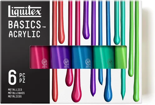 Vista 9 de Liquitex BASICS - Juego de pintura acrílica, 6 tubos de 22ml (0.74 onzas), fluorescente