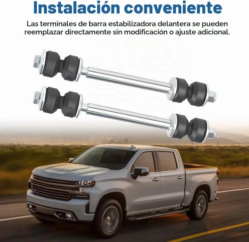 Vista 6 de K80631 2PCS barra estabilizadora delantera enlaces kit