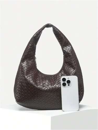 Vista 5 de Floerns Bolso de mano de cuero vintage para mujer, bolso Hobo con asa superior