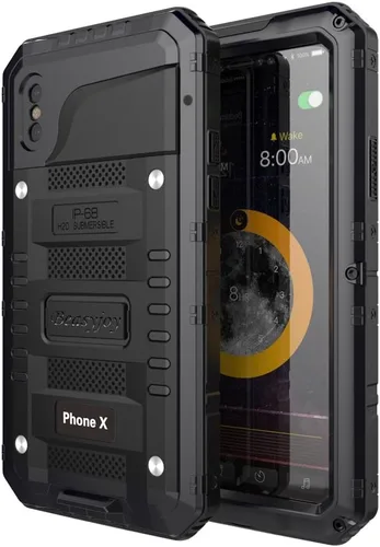 Vista 33 de Beasyjoy Funda para iPhone 12 - Impermeable, Grado Militar Resistente a Golpes con Protector de Pantalla Integrado, Protección Completa del Cuerpo