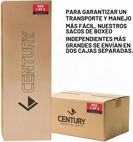 Vista 4 de Century Saco de Boxeo Independiente Wavemaster Original Pesado Negro 1