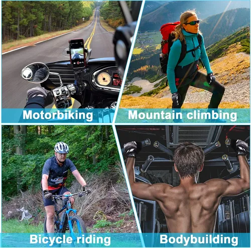 Vista 8 de Accmor Guantes para Pantalla Táctil para Ciclismo - Tamaño Grande para Niños, Deporte para Hombres, Mujeres, Adolescentes, Pesca, Respirables