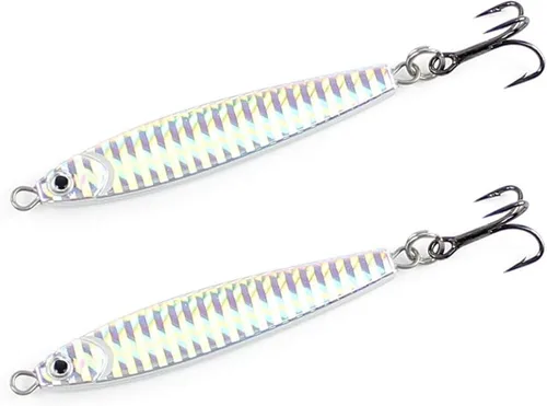 Vista 3 de Stick Jig Paquete de 2 Clarkspoon Bonito Albies Pez Azul Lisa y Más