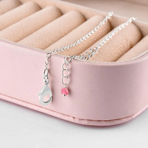 Vista 12 de YANARA Pulsera de tobillo para mujer, piedra de nacimiento natural, cuentas de piedras preciosas, tobillera delicada hecha a mano de 9 pulgadas +