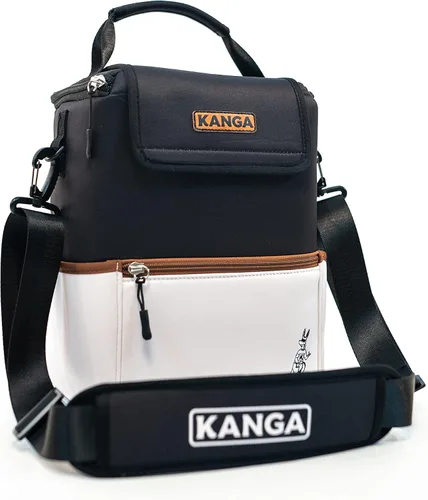 Vista 10 de Bolsa enfriadora aislada Kanga - Bolsa enfriadora suave - Enfriador de bebidas para 6 o 12 latas de cerveza y seltzer - Enfriador aislado a prueba