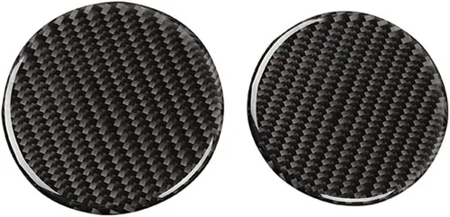 Vista 29 de Calcomanía de fibra de carbono para perilla de ventilación de aire acondicionado, cubierta interior para Chevrolet Camaro 2016 2017 2018 2019 2020