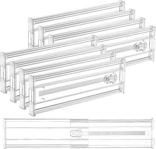Vista 20 de Vtopmart Separadores de cajones de 2.36” con inserciones expandibles, organizador de cajones de cocina ajustable de 12.8"-22.3", separador