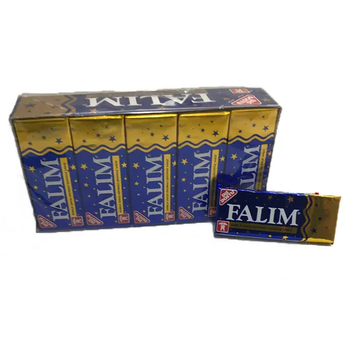 Vista 2 de Falim Goma de masilla lisa sin azúcar, paquete de 20 (100 piezas)