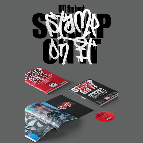 Vista 2 de GOT the beat - 1er mini álbum [Stamp On It] (STAMP Ver.) libro de fotos + CD-R + juego de tarjetas postales (volante, foto, póster plegado) +