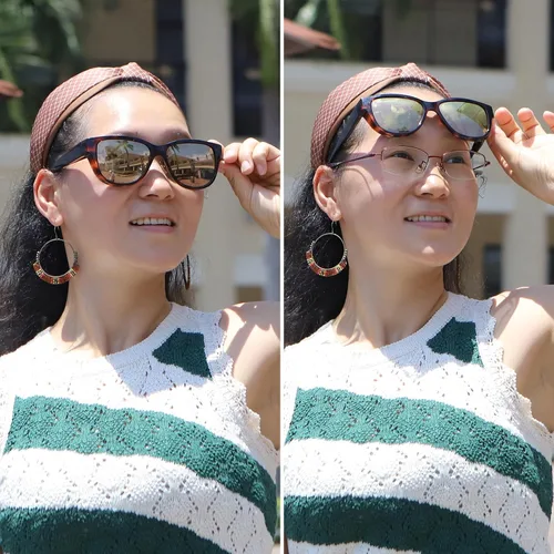 Vista 2 de yodo Gafas de sol ajustadas con lentes polarizadas para hombres y mujeres