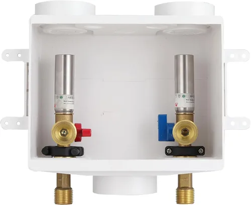 Vista 7 de Caja de salida para máquina de hielo con pararrayos de martillo de agua de acero inoxidable, entrada de sudor de 1/2 pulgada (MIP) y conexión