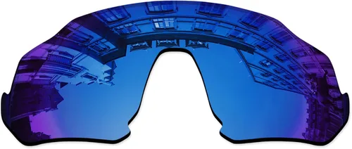 Vista 11 de Lenses Replacement for Oakley Flight Jacket OO9401 Sunglass - Confirm Fit Scratch Resistant Abrigo de espejo negro polarizado