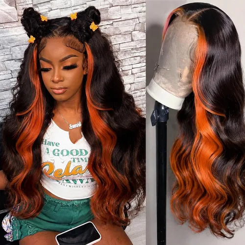 Vista 8 de Pelucas de cabello humano con encaje frontal 360 con cabello de bebé, pelucas de encaje frontal HD, densidad del 200%, pelucas de encaje frontal 360