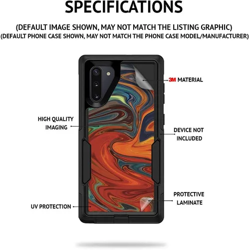 Vista 2 de MightySkins Skin compatible con OtterBox Commuter iPhone 12 Pro Max – Mármol tailandés Cubierta protectora de vinilo duradera, única Fácil