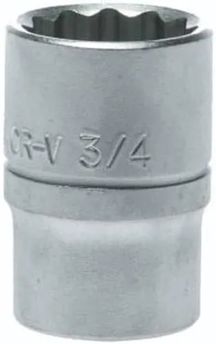 Vista 16 de Teng Tools Enchufe de cromo vanadio de 1 pulgada y 12 puntos SAE de 1/2 pulgada Herramienta mecánica Herramienta de mano - M120132-C