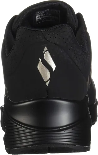 Vista 3 de Skechers Uno-Stand on Air tenis estilo urbano para mujer., Negro (dark black), 5