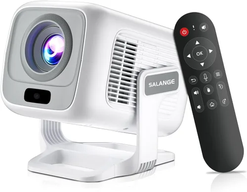 Vista 8 de Mini proyector inteligente WiFi Bluetooth, enfoque automático/Keystone, nativo 1080P, 4K Built-in Apps, Short Throw, Portable Projectors for