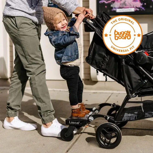 Vista 2 de Lascal BuggyBoard Mini Tabla Universal para Cochecito, Se Adapta al 90% de los Cochecitos Incluyendo UPPAbaby, Baby Jogger, Bugaboo, Accesorio
