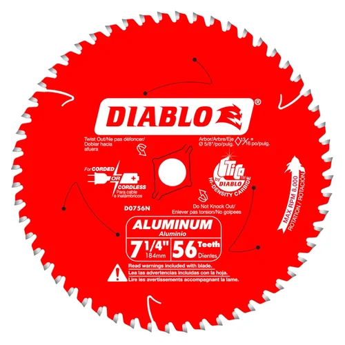 Vista 14 de Diablo - Hoja de sierra para aluminio mediano, 5-1/2" de diámetro, 50 dientes TCG