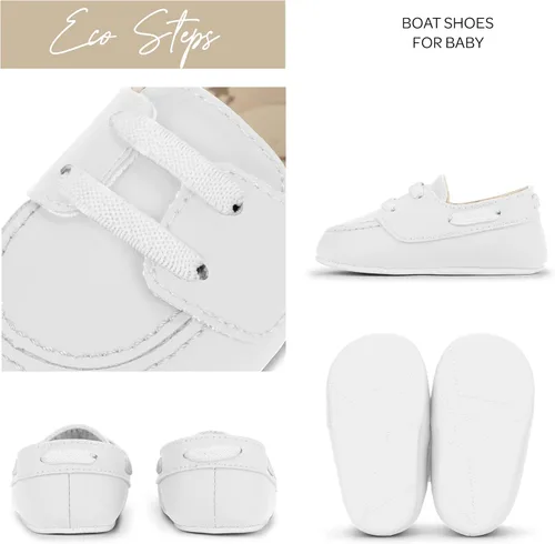 Vista 2 de JuJuBe Eco Steps - Zapatos náuticos para bebés, cuero vegano