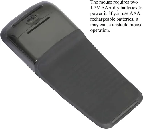 Vista 3 de Ratón Bluetooth Arc Touch delgado y portátil, mini mouse inalámbrico para computadora, mouse óptico ergonómico plegable para computadora portátil