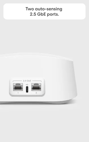 Vista 3 de Amazon eero 7 con 1 mes gratis de eero Plus (renovación automática): WiFi rápido hasta 2.5 Gbps, cubre hasta 2,000 sq. ft., paquete de 1