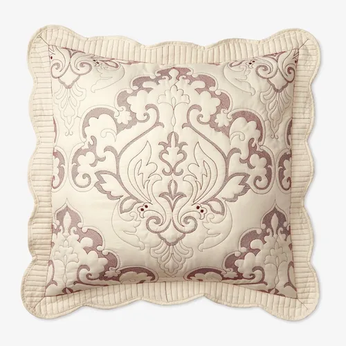 Vista 25 de BrylaneHome Amelia - Funda de almohada King, color rosa baya.