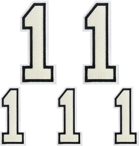Vista 87 de Parches de letras para planchar, 5 piezas de letras individuales bordadas completas para ropa, vestido, sombrero, jeans, accesorios de bricolaje