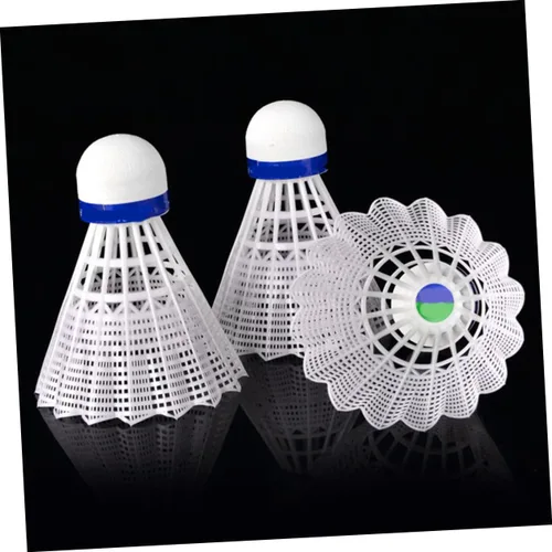Vista 6 de Sosoport 12pcs Nylon Plastic Badminton Shuttlecocks Sports Supplies Exercise Accessories Badminton Birdies for Students
