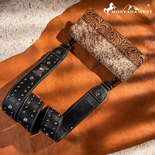 Vista 2 de Montana West Western Purse Straps Crossbody Handbag Replacement Strap Wide Straps