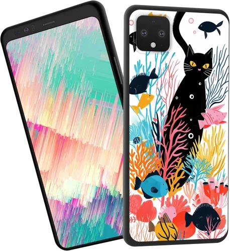 Vista 393 de Funda delgada para Google Pixel 4 XL, funda delgada de silicona de TPU suave a prueba de golpes para Google Pixel 4 XL, astronauta Galaxy