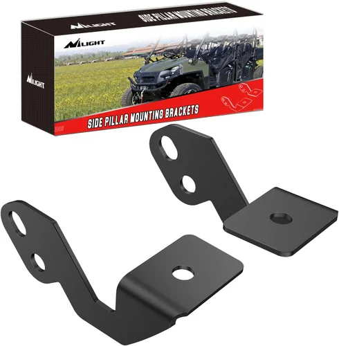 Vista 10 de Nilight Soportes de montaje para barra de luces de respaldo del techo trasero Luces LED inversas Compatible con jaula Pro-fit de Polaris Compatible