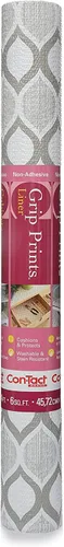 Vista 8 de Con-Tact Brand Grip Prints - Forro antideslizante duradero y no adhesivo para estantes y cajones, 18 x 4 pies, granito beige