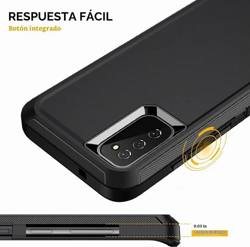 Vista 4 de para Galaxy S20 FE 5g Funda, Protección Completa de 3 Capas Resistente a Golpes, Anti-caída y Anti-polvo, Cubierta Rígida de Alto Impacto