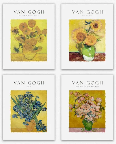 Vista 6 de Claude Monet - Juego de 4 pinturas de Monet junto al mar, pinturas coloridas y vibrantes para decoración de habitaciones/impresiones de Monet, arte