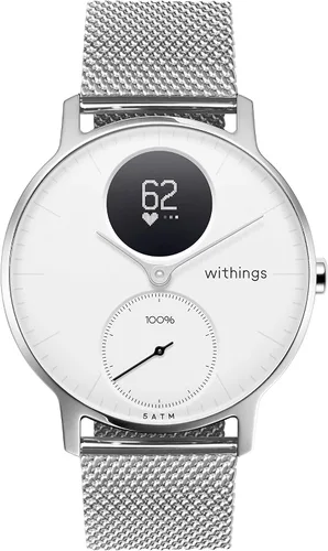 Vista 2 de Withings - Pulseras de metal para acero HR Steel HR Sport Move ECG y Move