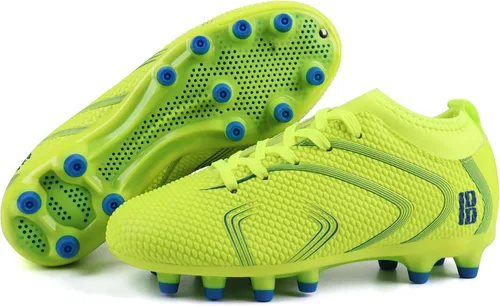 Vista 2 de brooman Zapatos de fútbol para niños y niñas, zapatos de fútbol para exteriores