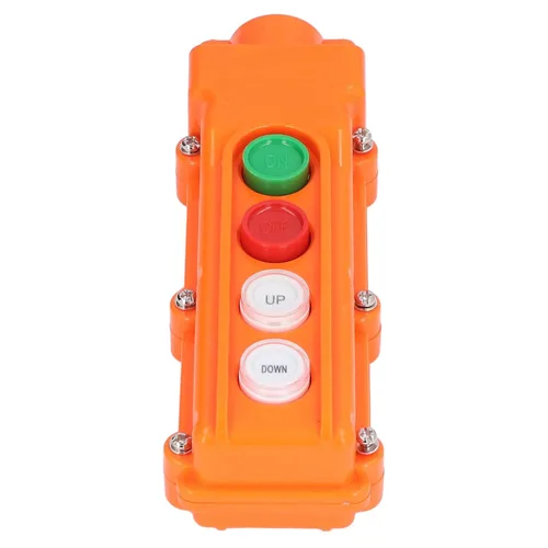 Vista 8 de COB-61A interruptor de botón de empuje de grúa Interruptor de control remoto de alzamiento a prueba de lluvia para grúas puertas traseras