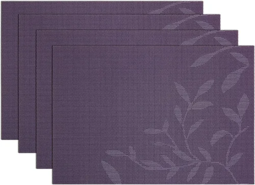 Vista 15 de SHACOS - Caminos de mesa de vinilo tejido, lavables, para uso en interiores o exteriores, fáciles de limpiar
