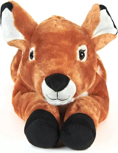 Vista 8 de The Petting Zoo Fawn - Peluche de animal de peluche, regalos para niños, animales salvajes de Onez, juguete de peluche Jumbo Fawn de 20 pulgadas