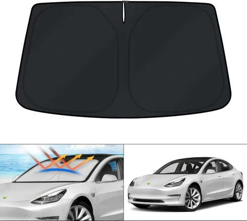 Vista 74 de KUST Parasol para parabrisas para BMW X1 F48 2016, 2017, 2018, 2019, 2020, 2021, 2022, accesorios de ajuste personalizado, parasol plegable