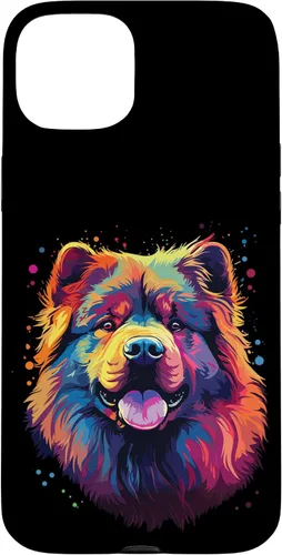 Vista 7 de Watercolour Colourful Dog Chow Chow Case for iPhone 16
