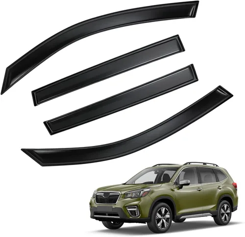 Vista 40 de Protectores de lluvia en canal compatibles con Isuzu D-Max 2004-2010 Double/EXT CAB; 2004-2012 Chevrolet/GMC Colorado/Canyon Crew Cab solamente