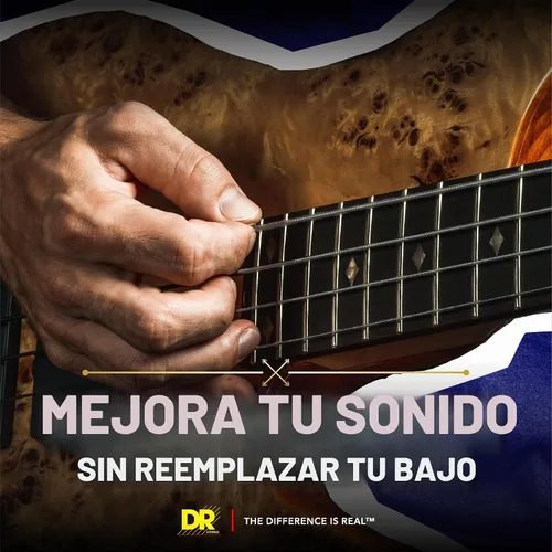 Vista 2 de DR Strings PURE BLUES - Cuerdas para bajo (PB-45), color plateado