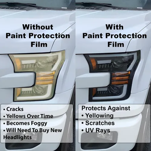Vista 3 de BOGAR TECH DESIGNS Kit de película PPF de luz completa para faros delanteros compatible con Honda HR-V 2023-2025, sujetador transparente