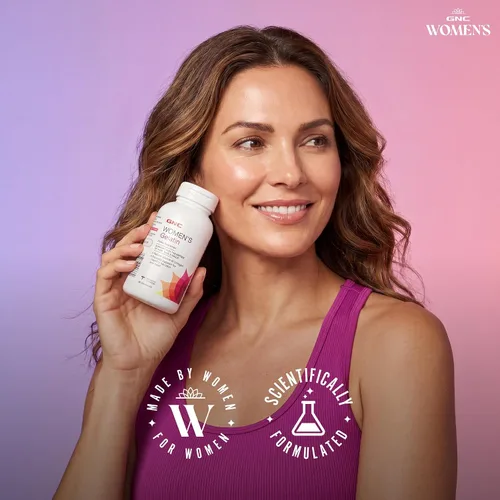 Vista 6 de GNC Suplemento de gelatina para mujer, apoya la salud del cabello, la piel y las uñas, fuente natural de colágeno, 60 cápsulas